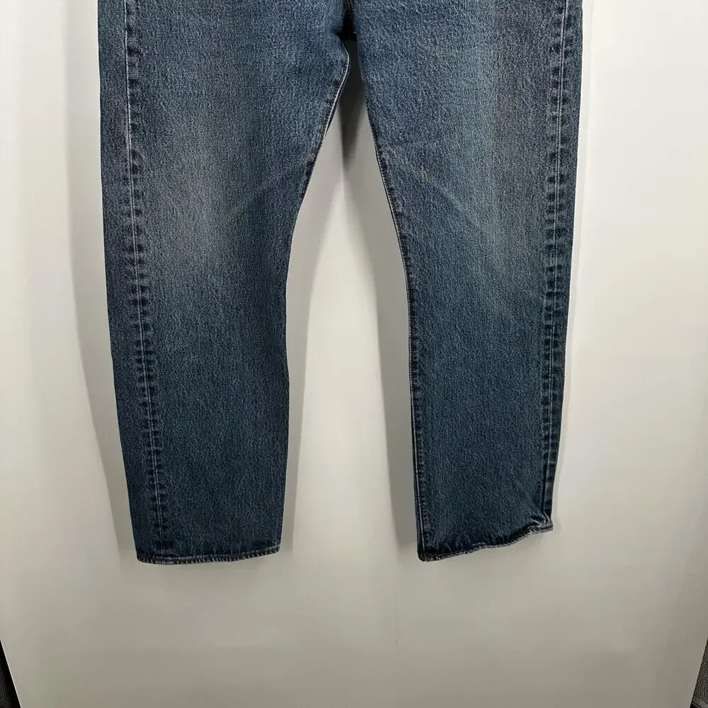 Levis 501 Jeans Mens 40x32 Blue Denim Straight Leg Button‎ Fly Classic Fit